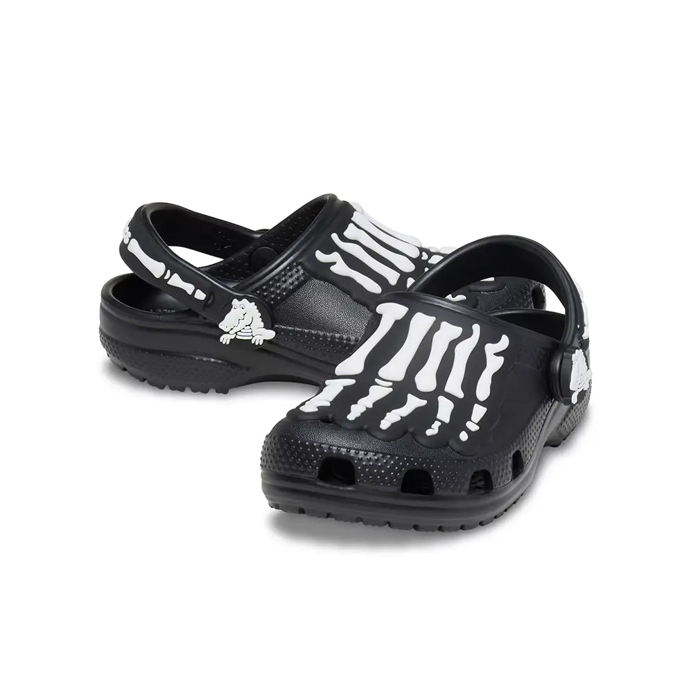 Kids Classic Glow Skeleton Clog 'Black'