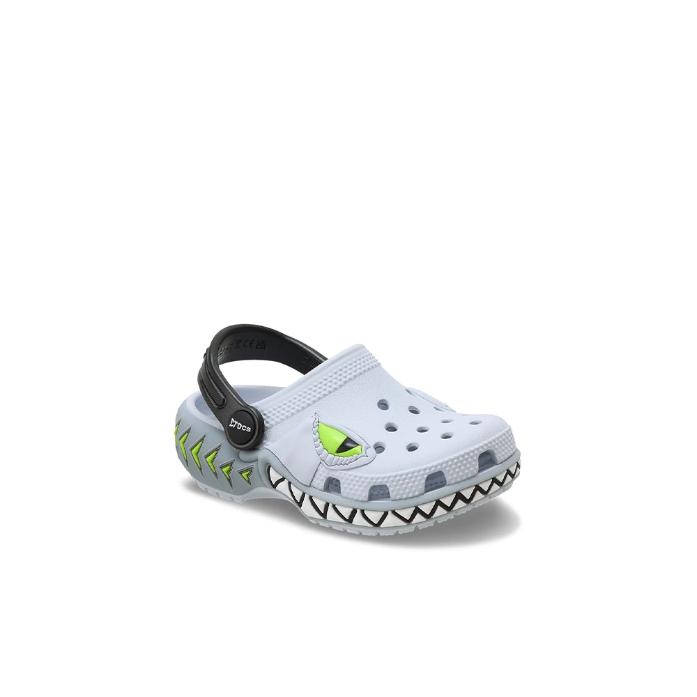 Toddlers Classic Creature Lights Clog 'Steel'
