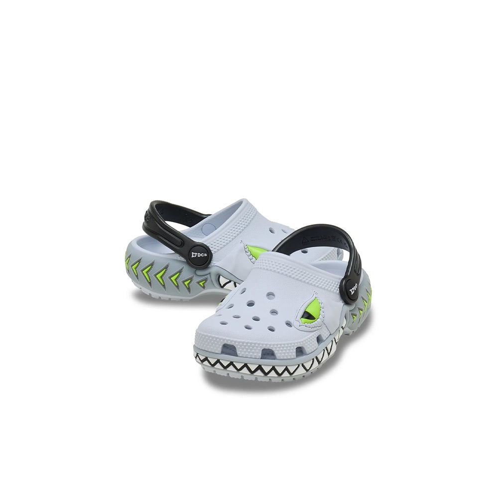 Toddlers Classic Creature Lights Clog 'Steel'