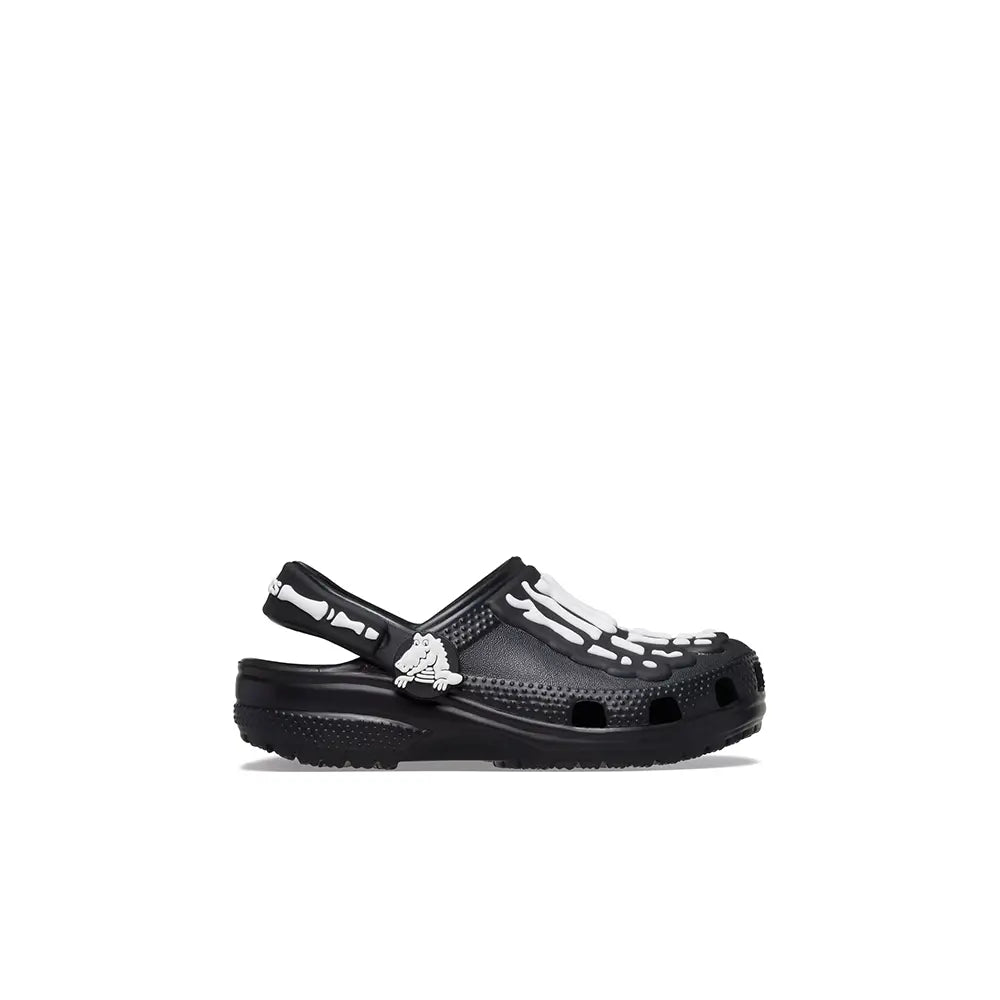 Toddler Classic Glow Skeleton Clog 'Black'
