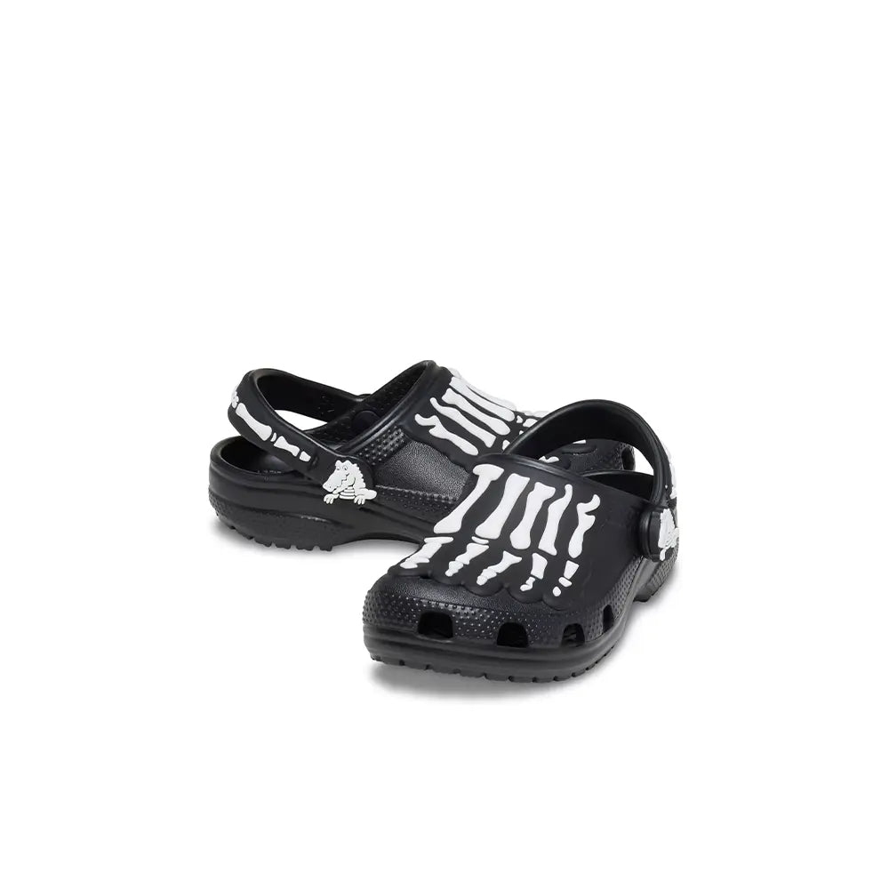 Toddler Classic Glow Skeleton Clog 'Black'