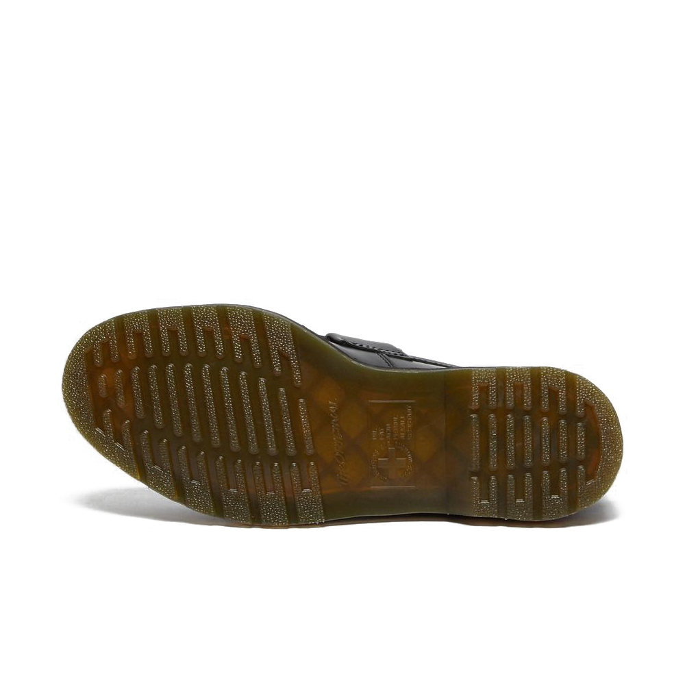 Adrian Yellow Stitch Leather Tassel Loafers 'Black'