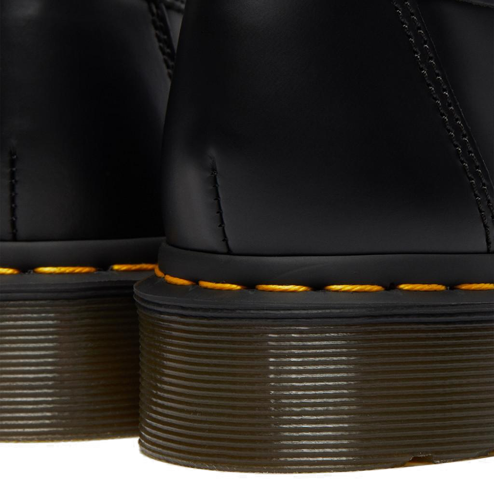 Adrian Yellow Stitch Leather Tassel Loafers 'Black'