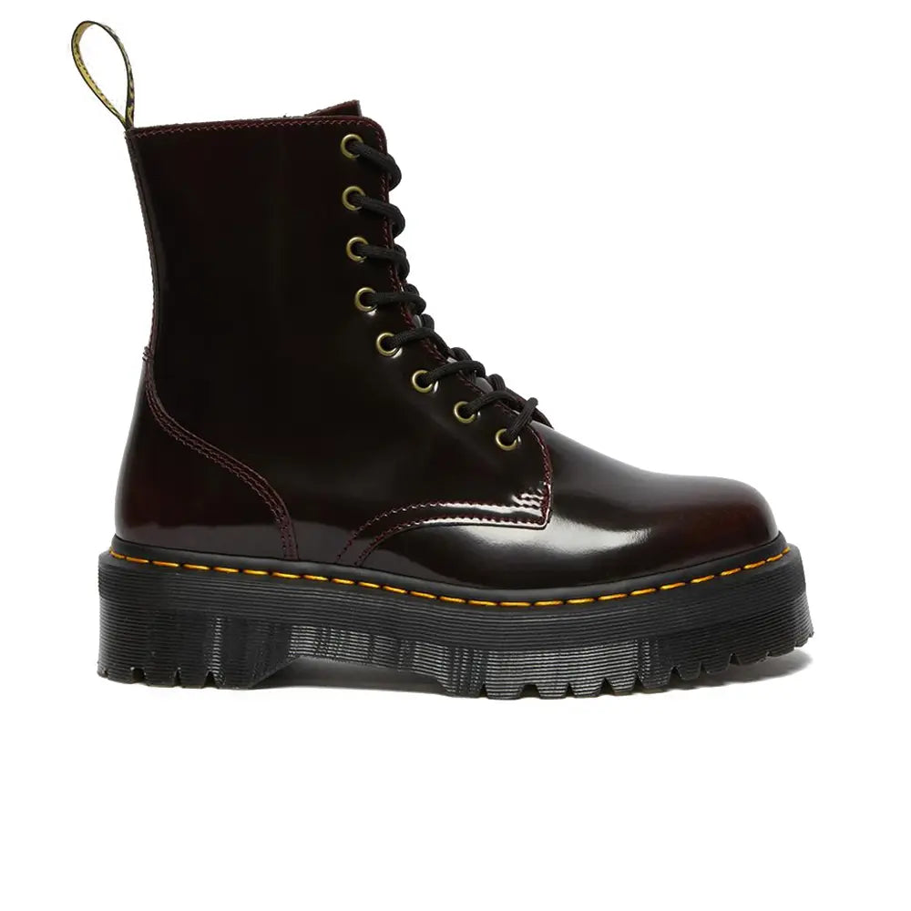 Jadon Arcadia Leather Platform Boots 'Cherry Red Arcadia'