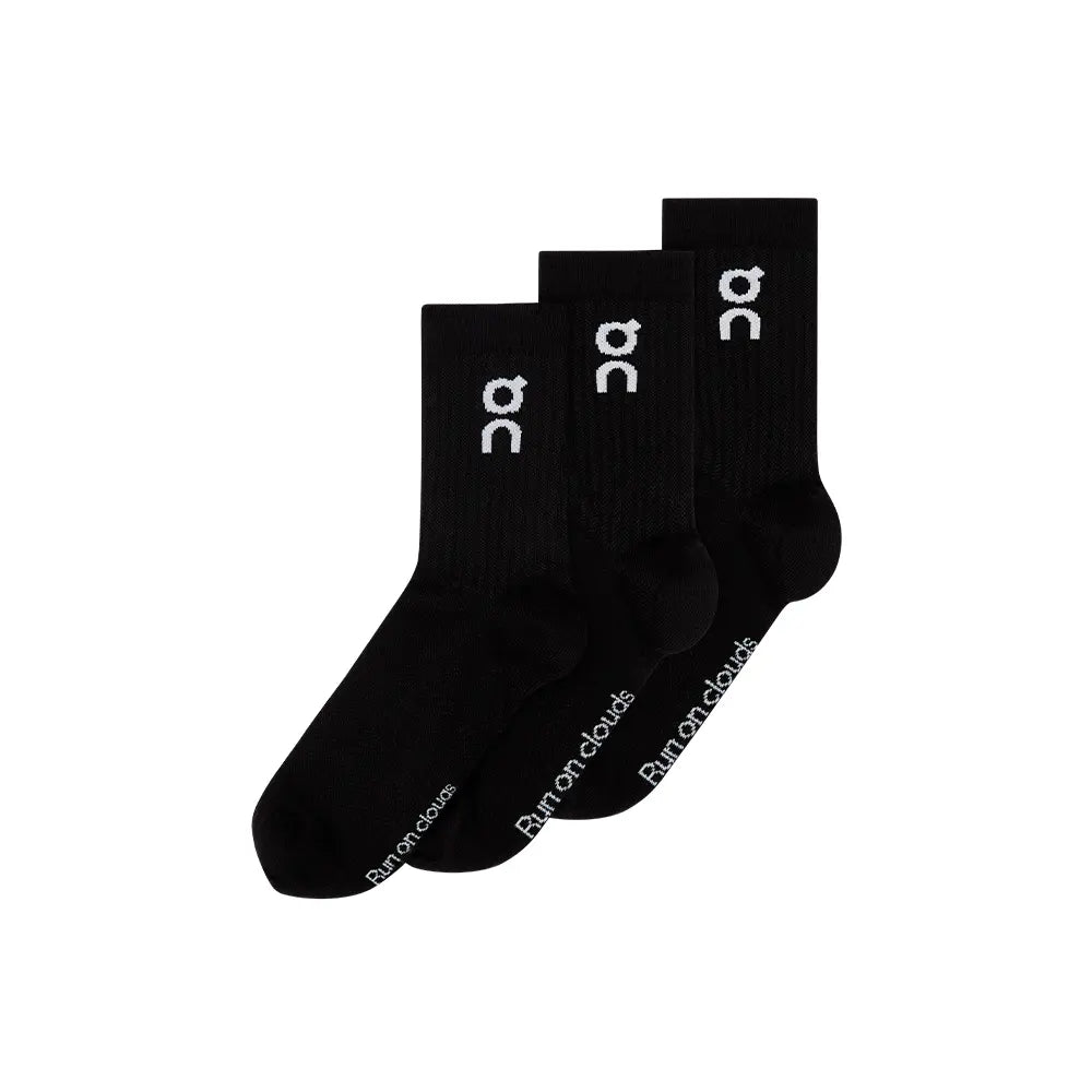 Logo Sock High 3P 'Black'