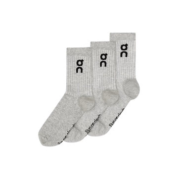Logo Sock High 3P 'Heather Gray'