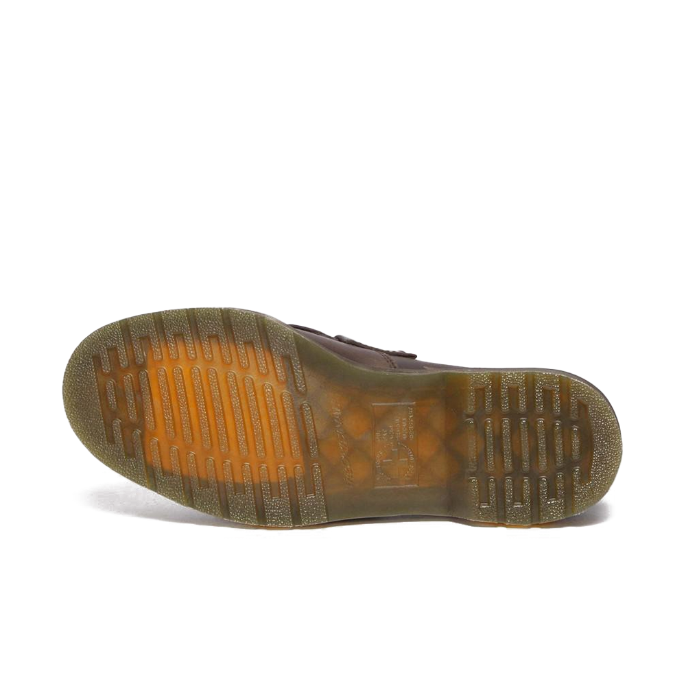 Adrian Crazy Horse Leather Tassel Loafers 'Dark Brown'