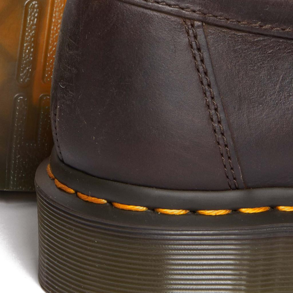Adrian Crazy Horse Leather Tassel Loafers 'Dark Brown'