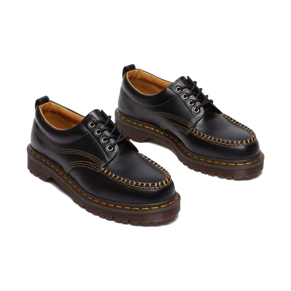 Lowell Leather Moc Toe Shoes 'Black'