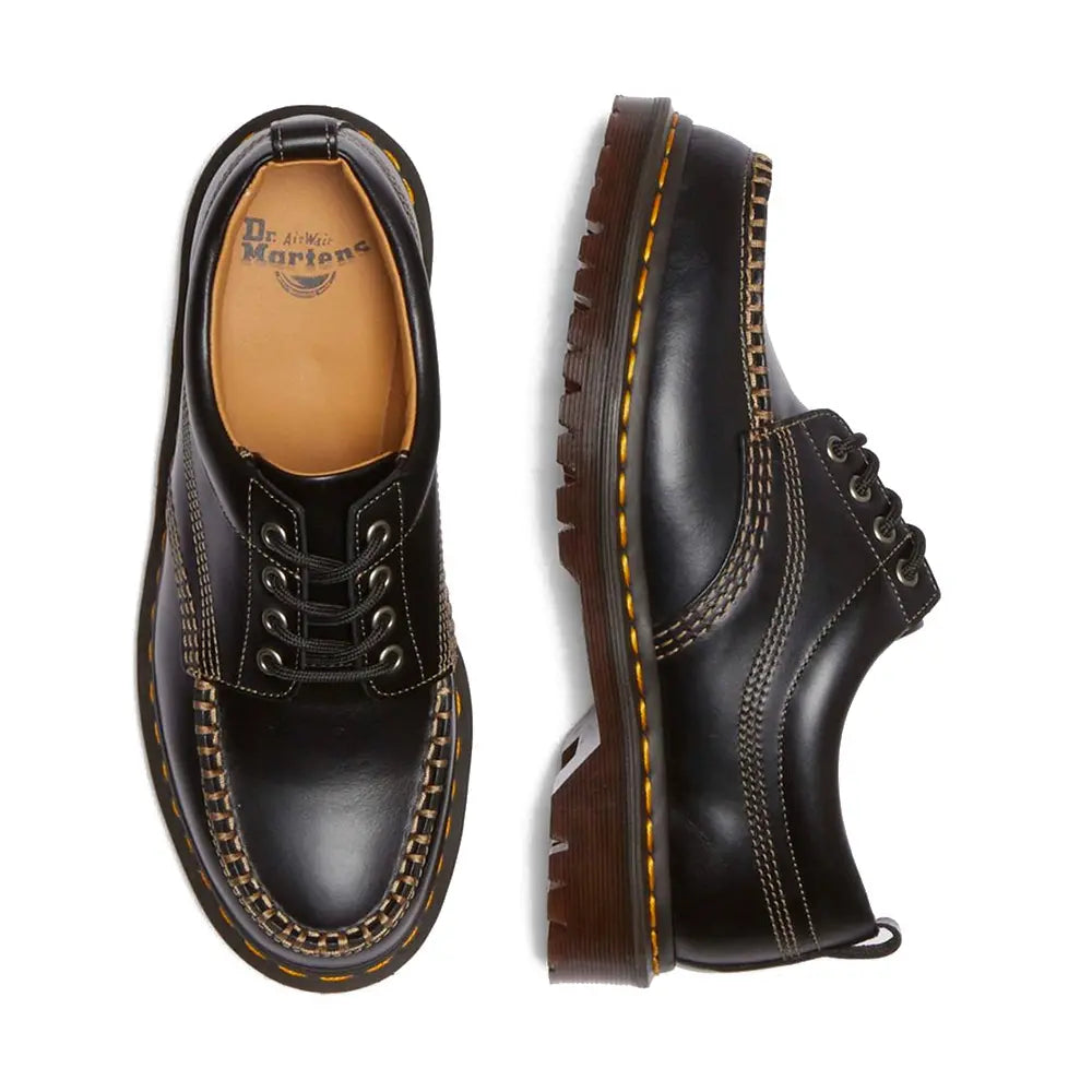 Lowell Leather Moc Toe Shoes 'Black'