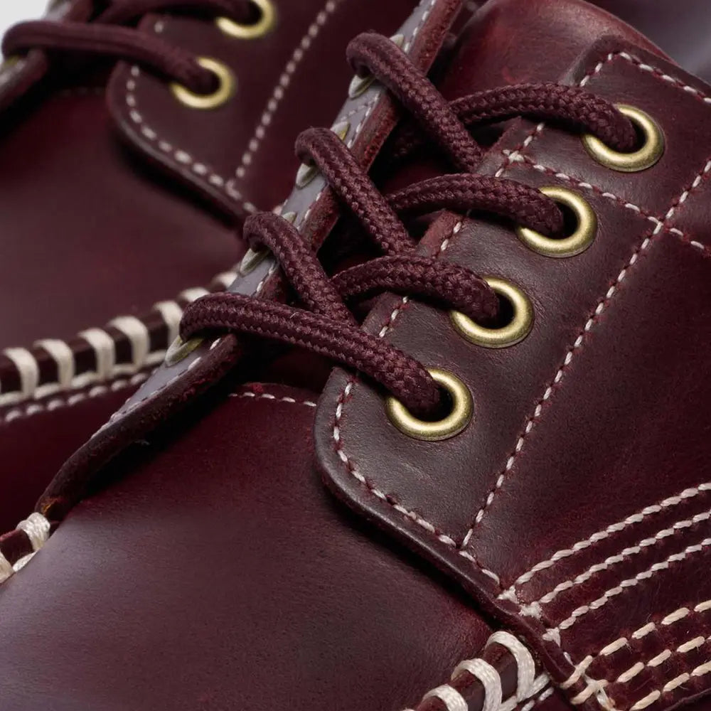 Lowell Leather Moc Toe 'Cherry Red - Orleans'