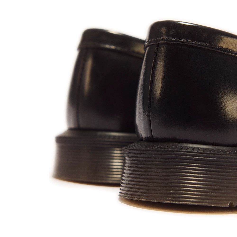 U Temara Polished Smooth Leather Loafers 'Black'