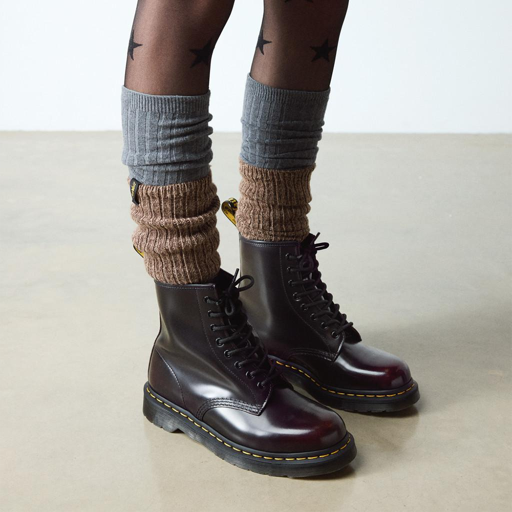 Martens 1460 Arcadia Leather Boots 'Cherry Red Arcadia' – TAKOUT®