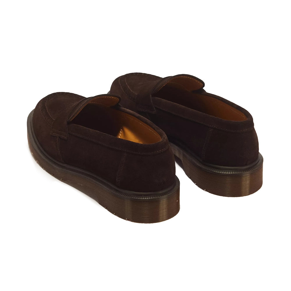 U Delapre Penny Loafer Repello Calf Suede Mb 'Brindle Brown'