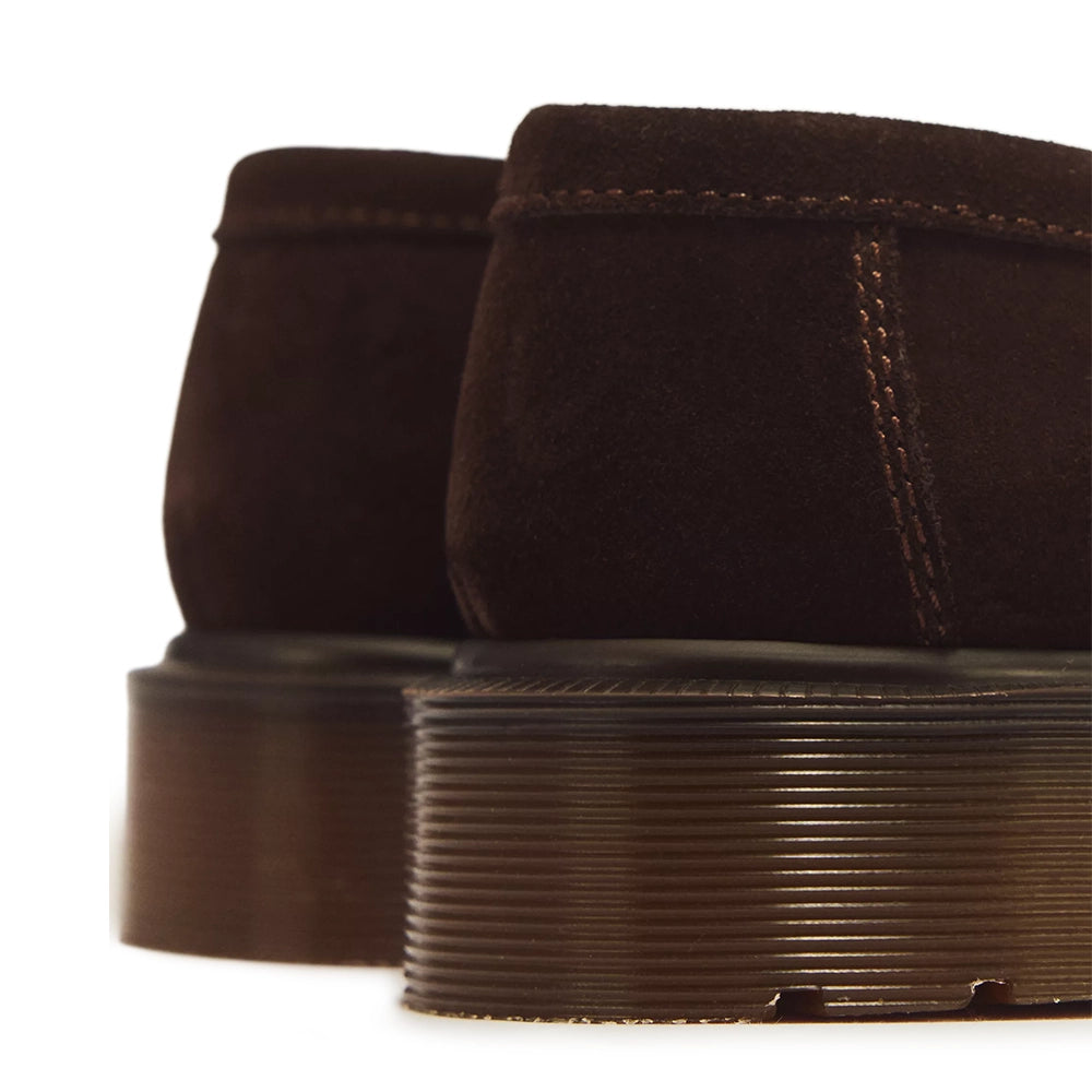 U Delapre Penny Loafer Repello Calf Suede Mb 'Brindle Brown'