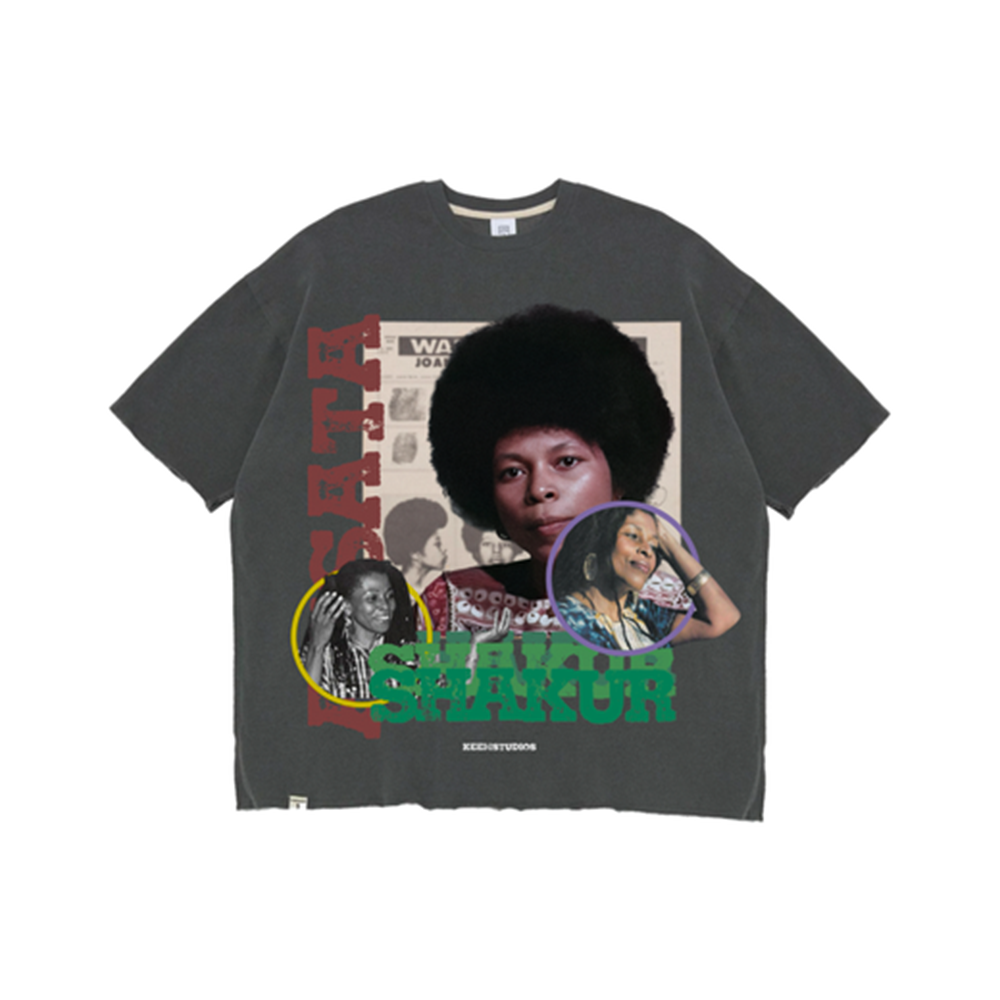 ASSATA SHAKUR Tee 'Gray Wash'