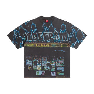 Static Oversized Tee 'Charcoal Art'