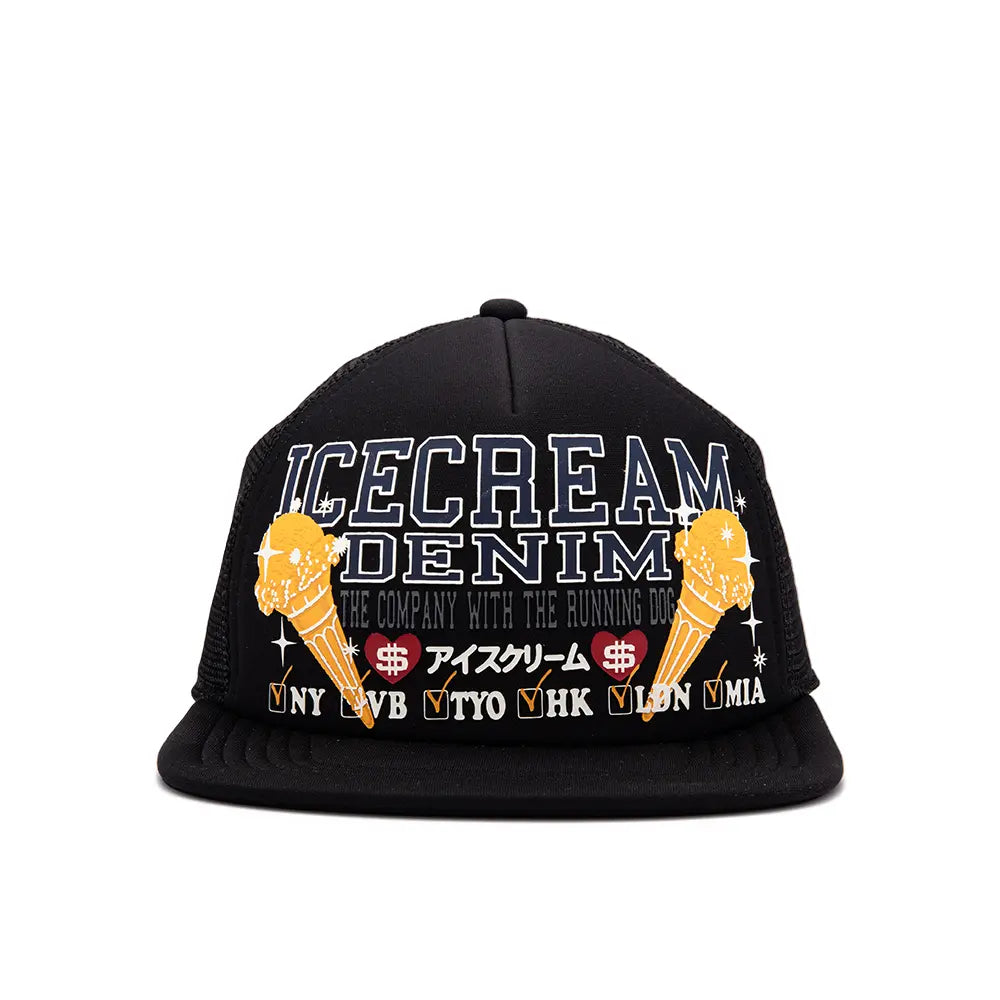 Check List Hat 'Black'