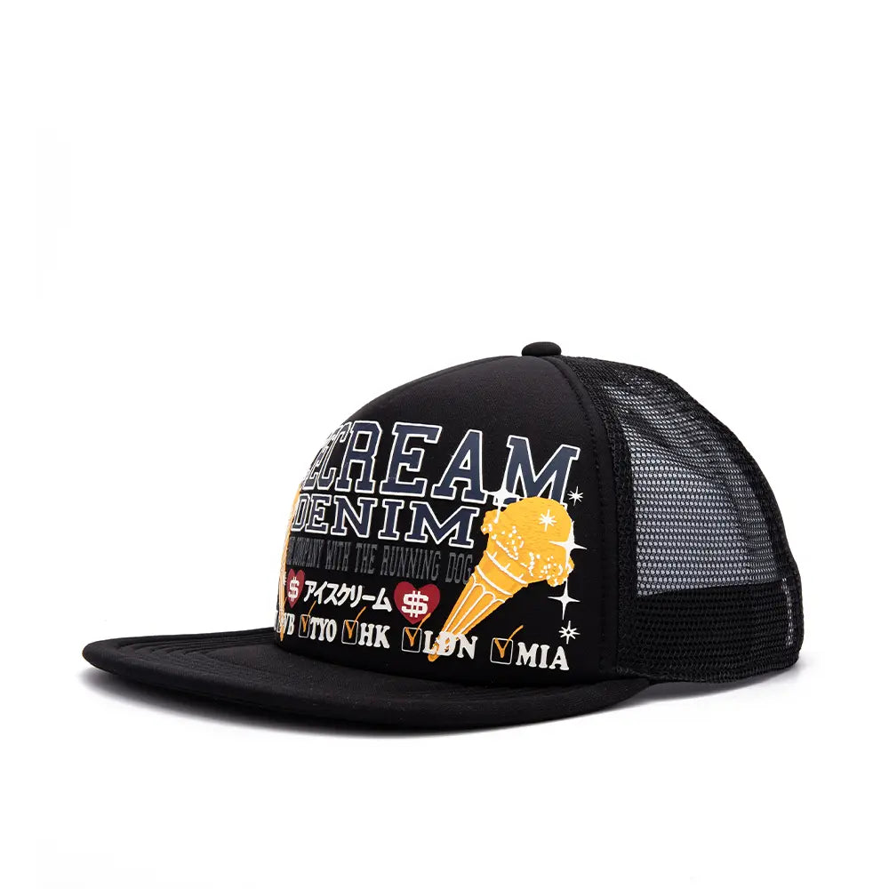 Check List Hat 'Black'