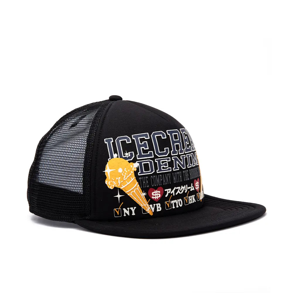 Check List Hat 'Black'