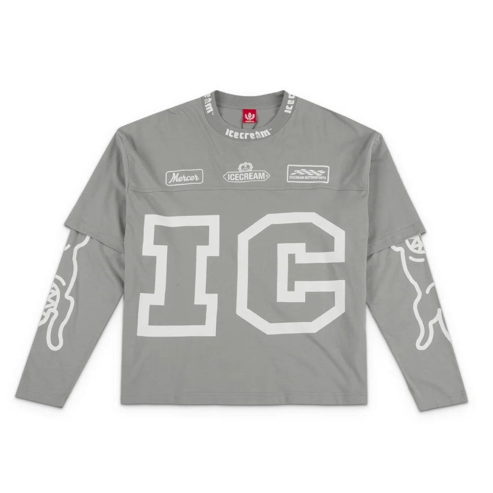 Strawberry Long Sleeve Knit 'Neutral Gray'