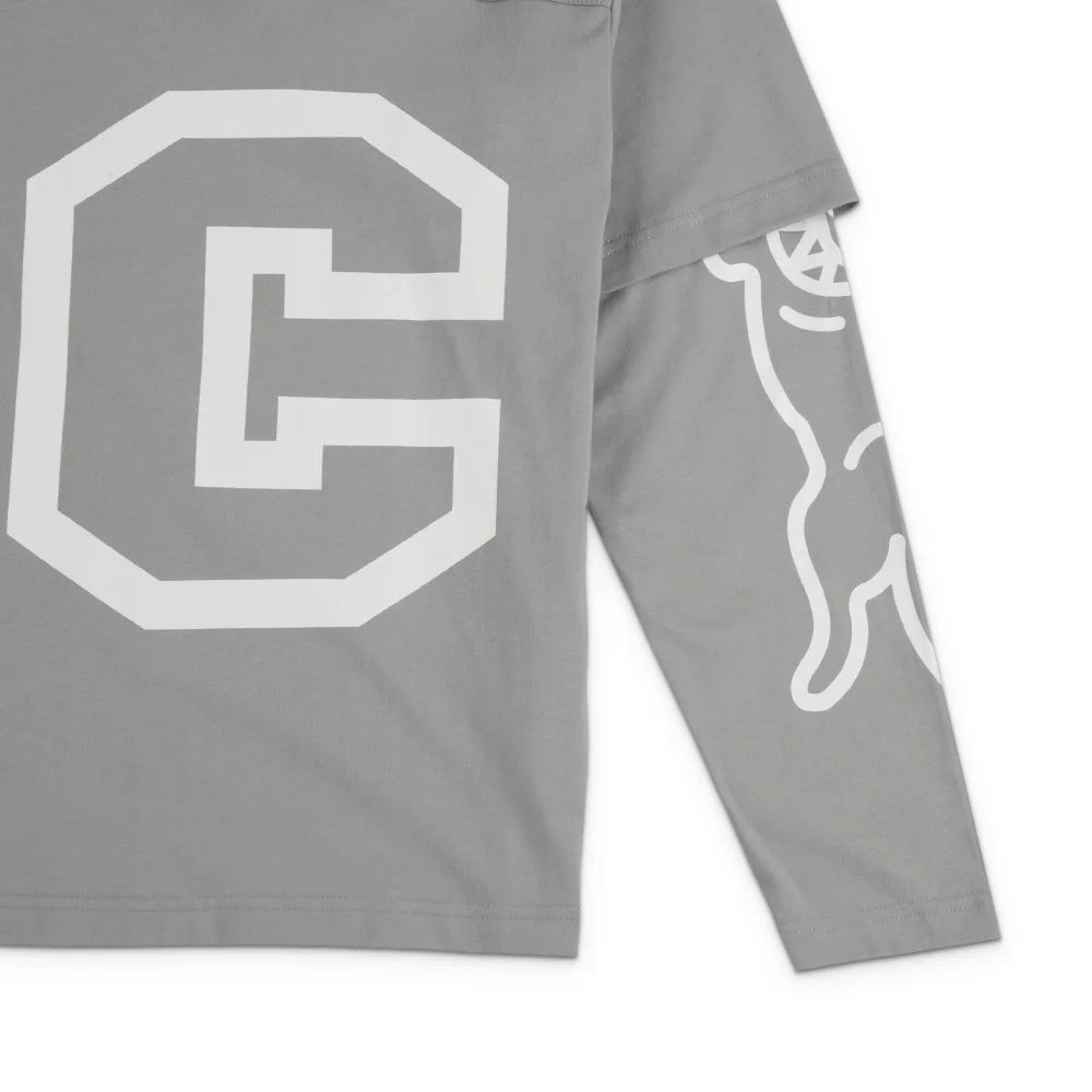Strawberry Long Sleeve Knit 'Neutral Gray'