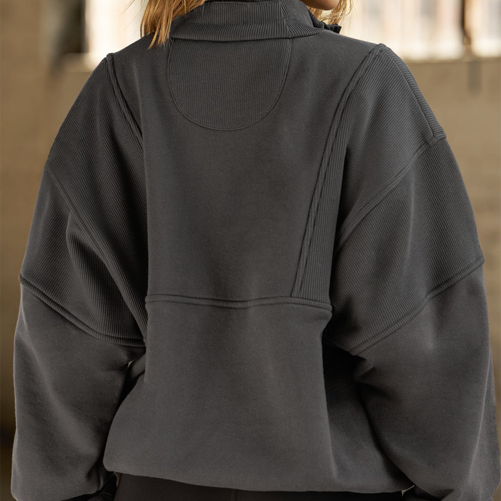 JOAH BROWN® Retro Half Zip 'Charcoal Luxe French Terry JOAH BROWN® Retro Half Zip 'Charcoal Luxe French Terry