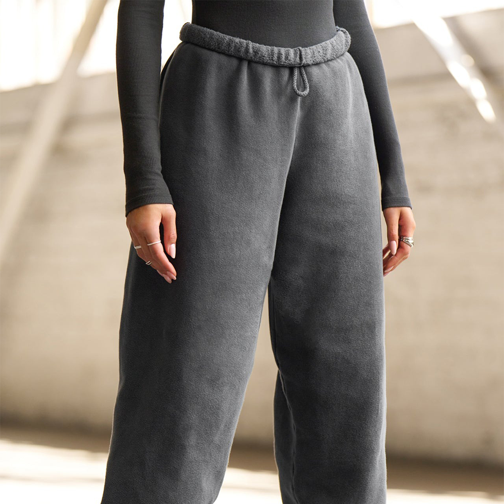 Oversized Jogger 'Washed Black French Terry'