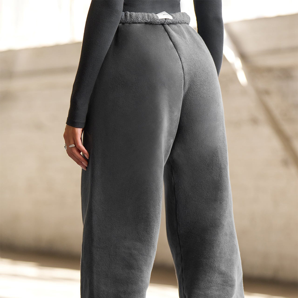 Oversized Jogger 'Washed Black French Terry'
