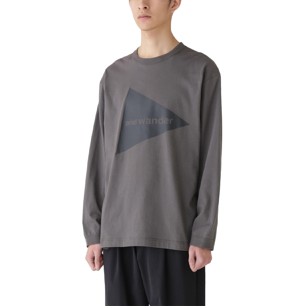 and wander logo LS Tee