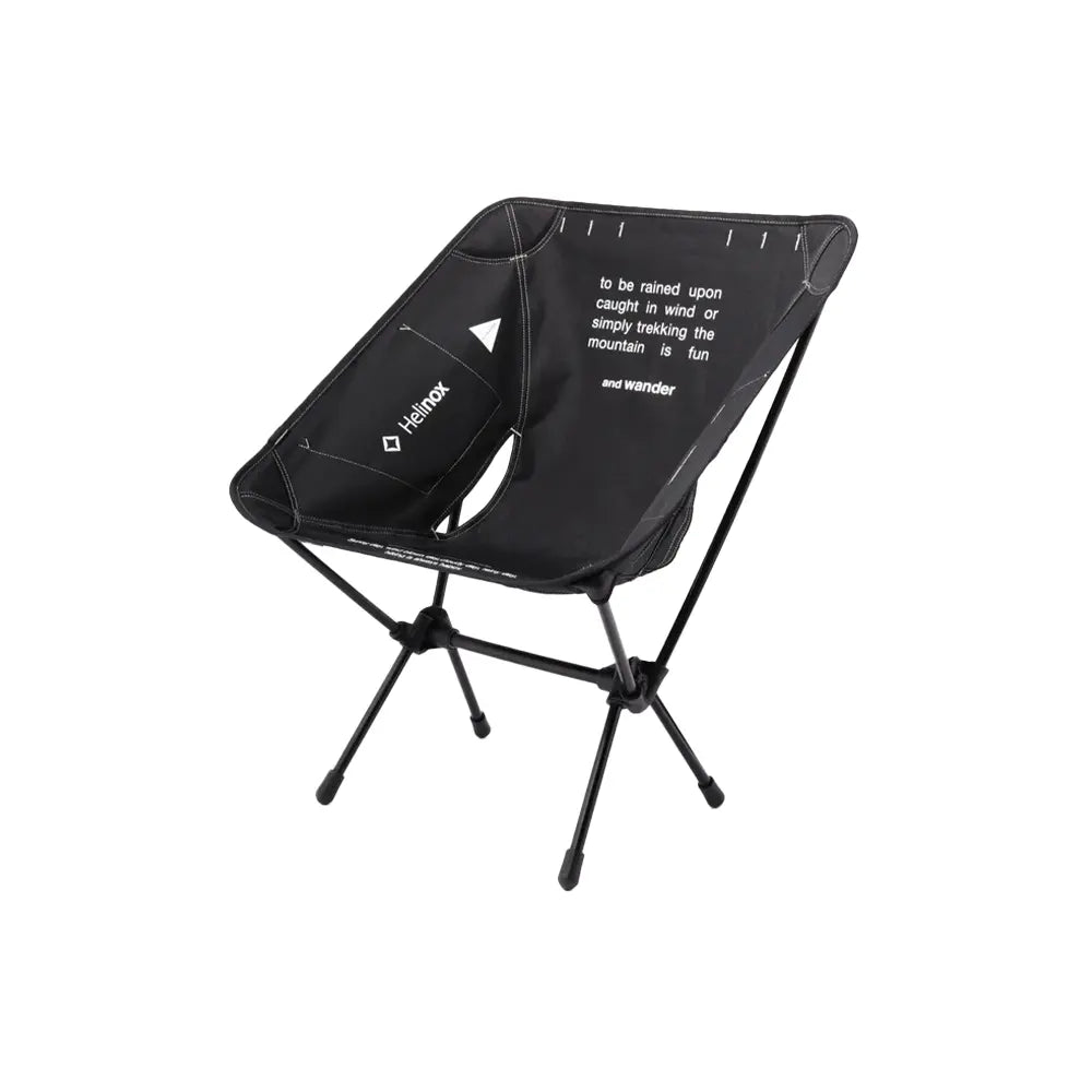 Helinox × and wander Folding Chair One 'Black'