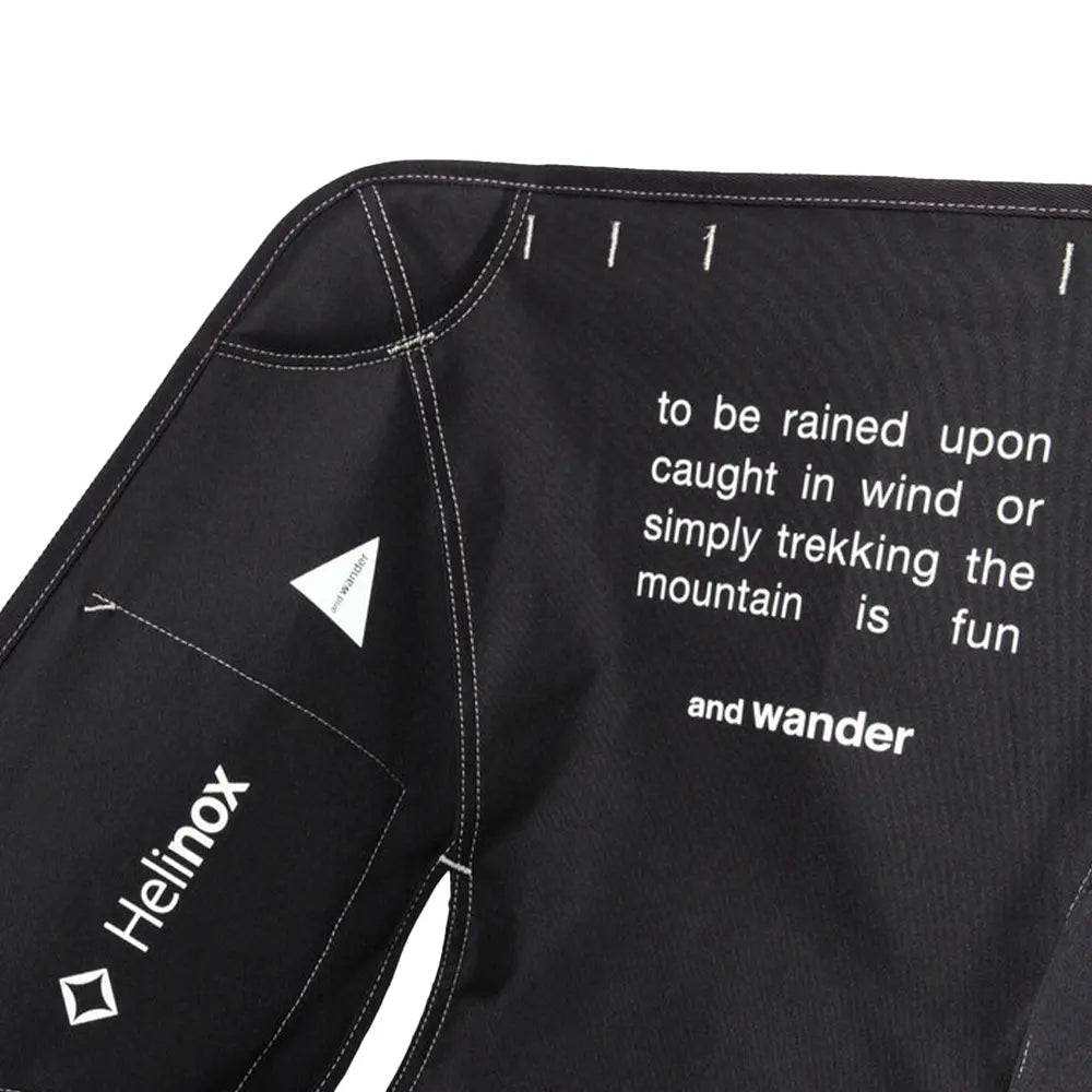 Helinox × and wander Folding Chair One 'Black'