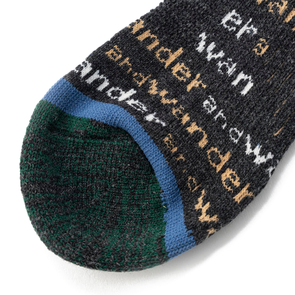 and Wander Wool Socks 'Charcoal'