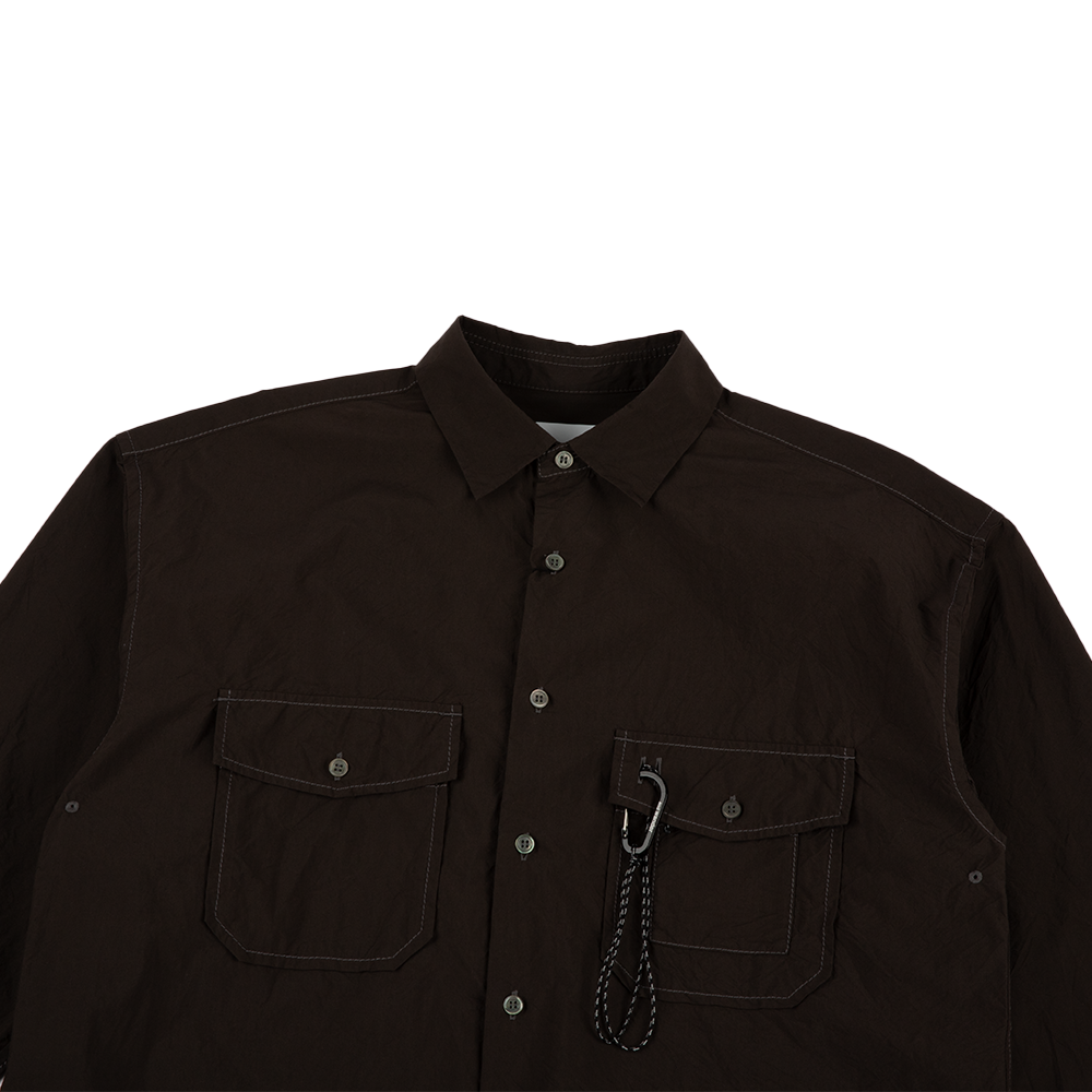 and Wander Cordura Typewriter LS Shirt 'Dark Brown' – TAKOUT® and Wander Cordura Typewriter LS Shirt 'Dark Brown' – TAKOUT®