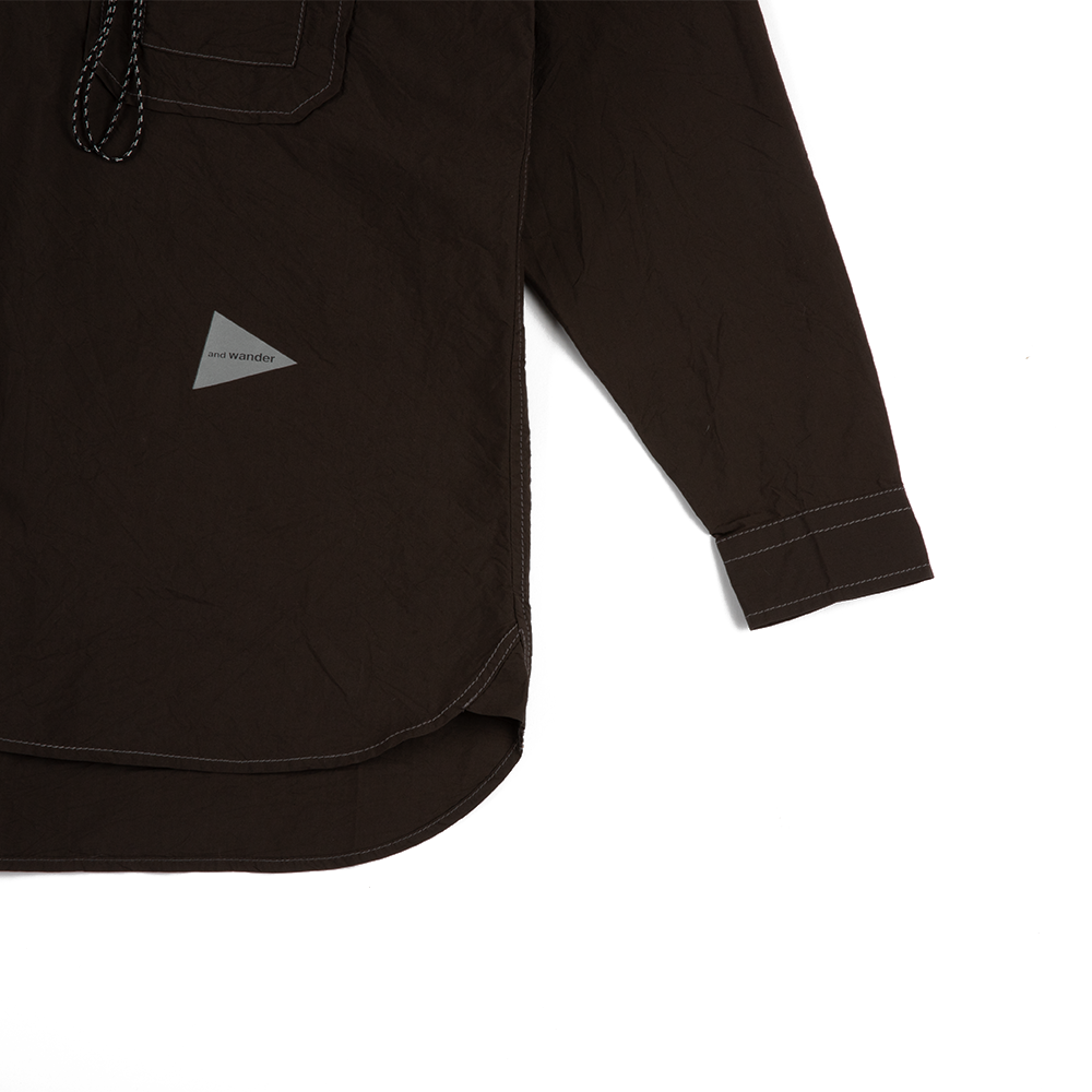 トップス andwander CORDURA typewriter LS shirt and Wander Cordura Typewriter LS Shirt 'Dark Brown' – TAKOUT®