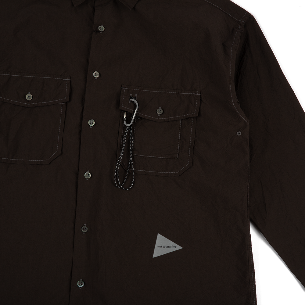 トップス WIRROW TYPEWRITER REGULAR COLLAR SHIRT and Wander Cordura Typewriter LS Shirt 'Dark Brown' – TAKOUT®