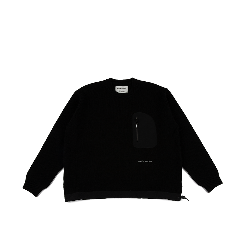 Shetland Wool Sweater 'Black'