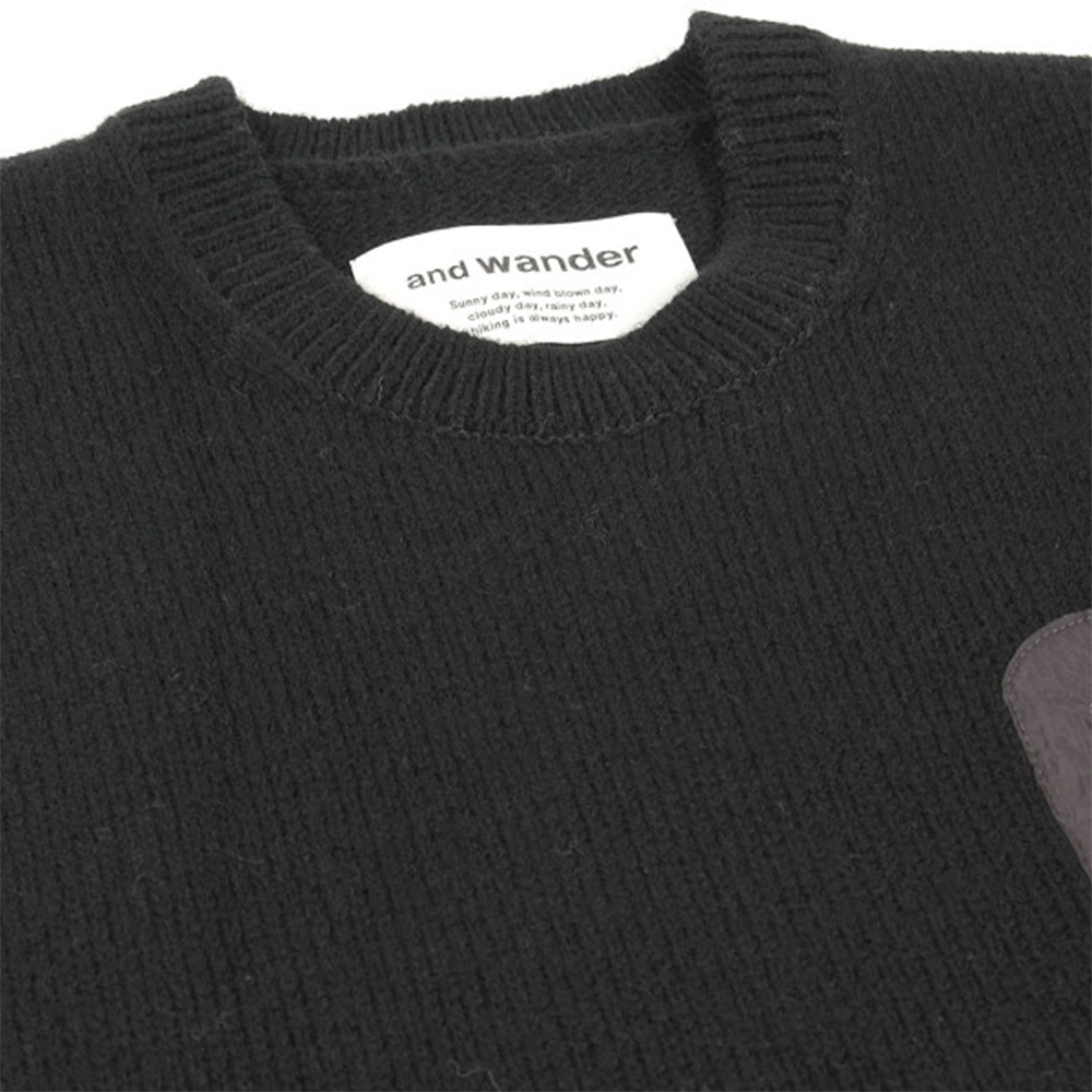 Shetland Wool Sweater 'Black'