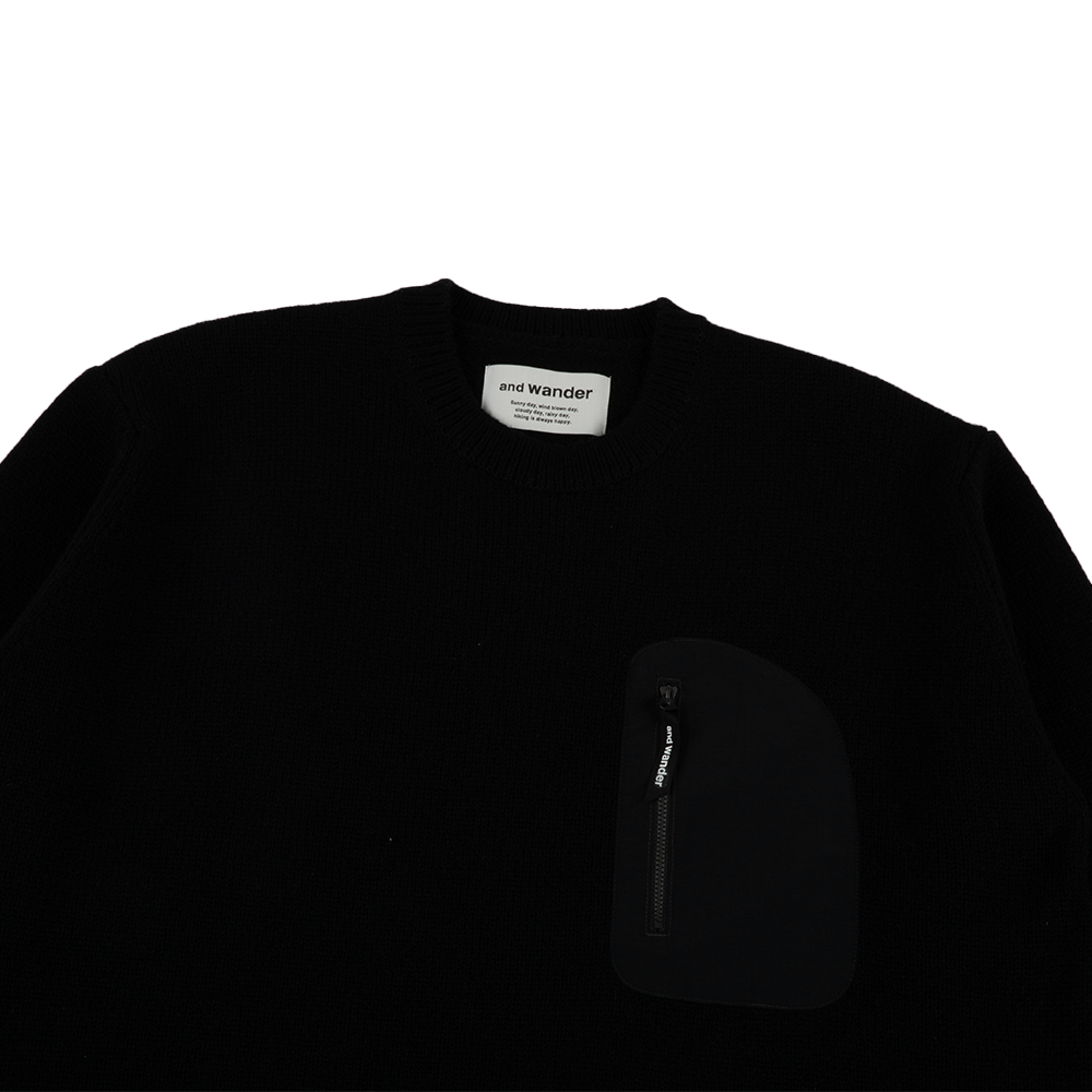 Shetland Wool Sweater 'Black'