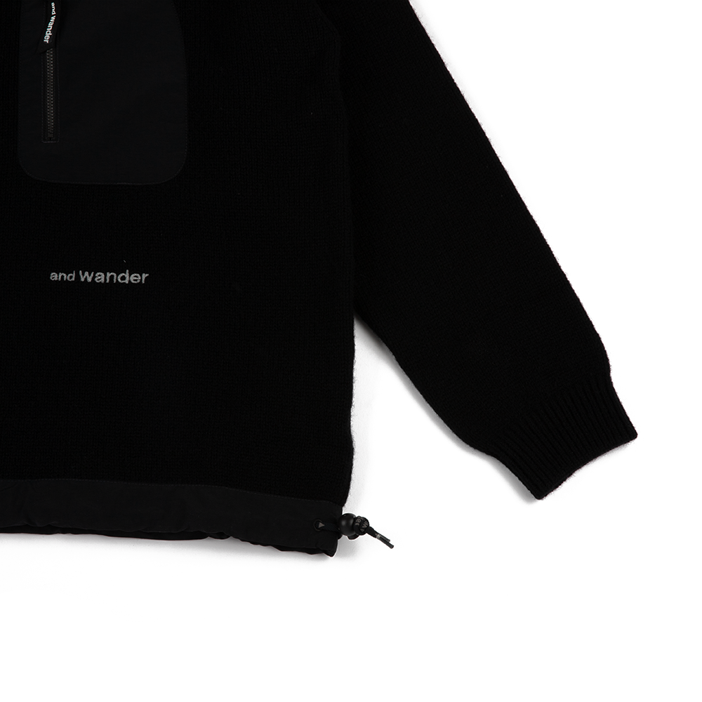 Shetland Wool Sweater 'Black'