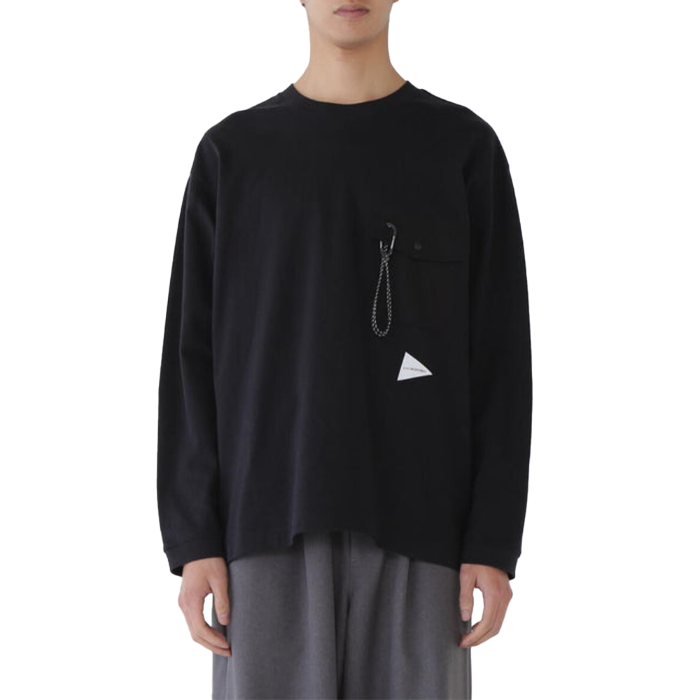 Heavy Cotton Pocket LS Tee 'Black'