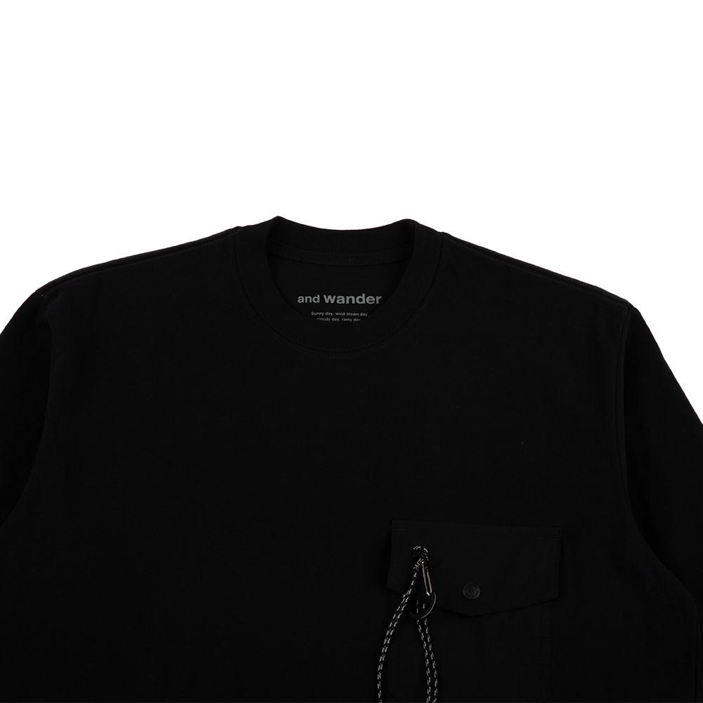 Heavy Cotton Pocket LS Tee 'Black'