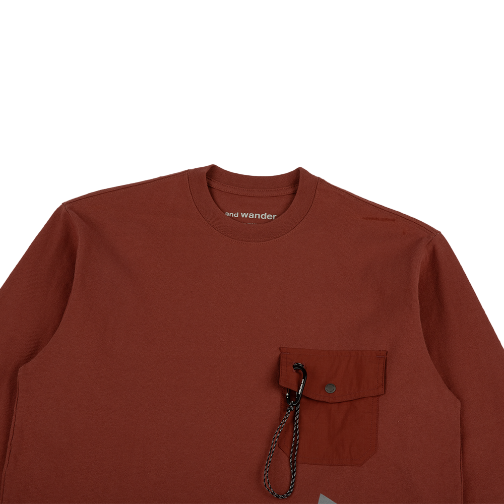 Heavy Cotton Pocket LS Tee 'Red'