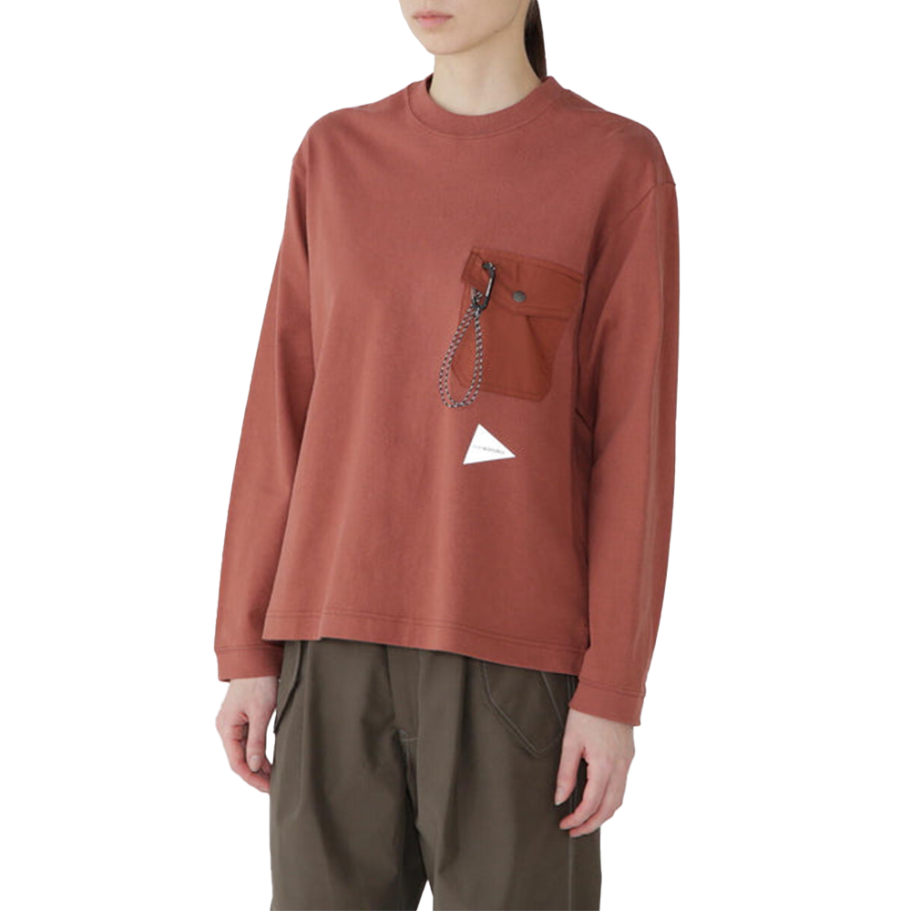 Heavy Cotton Pocket LS Tee 'Red'