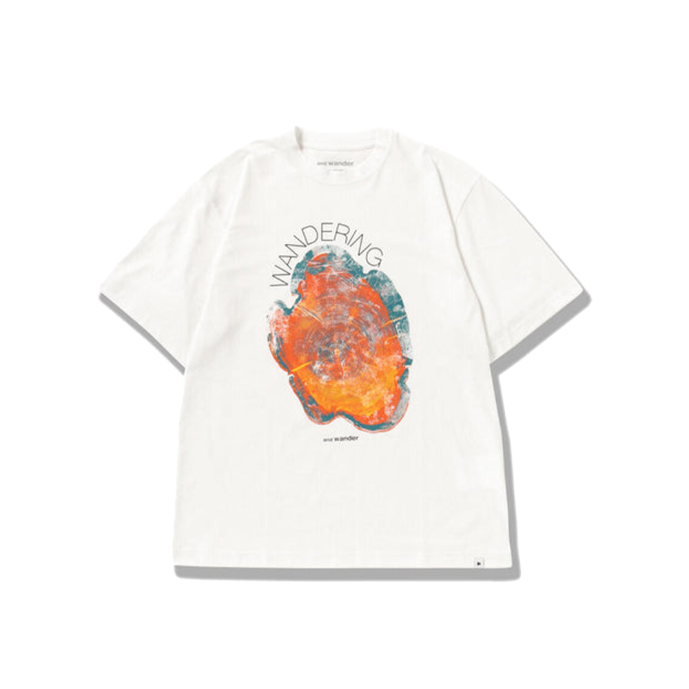 Wandering Printed Tee 'White'