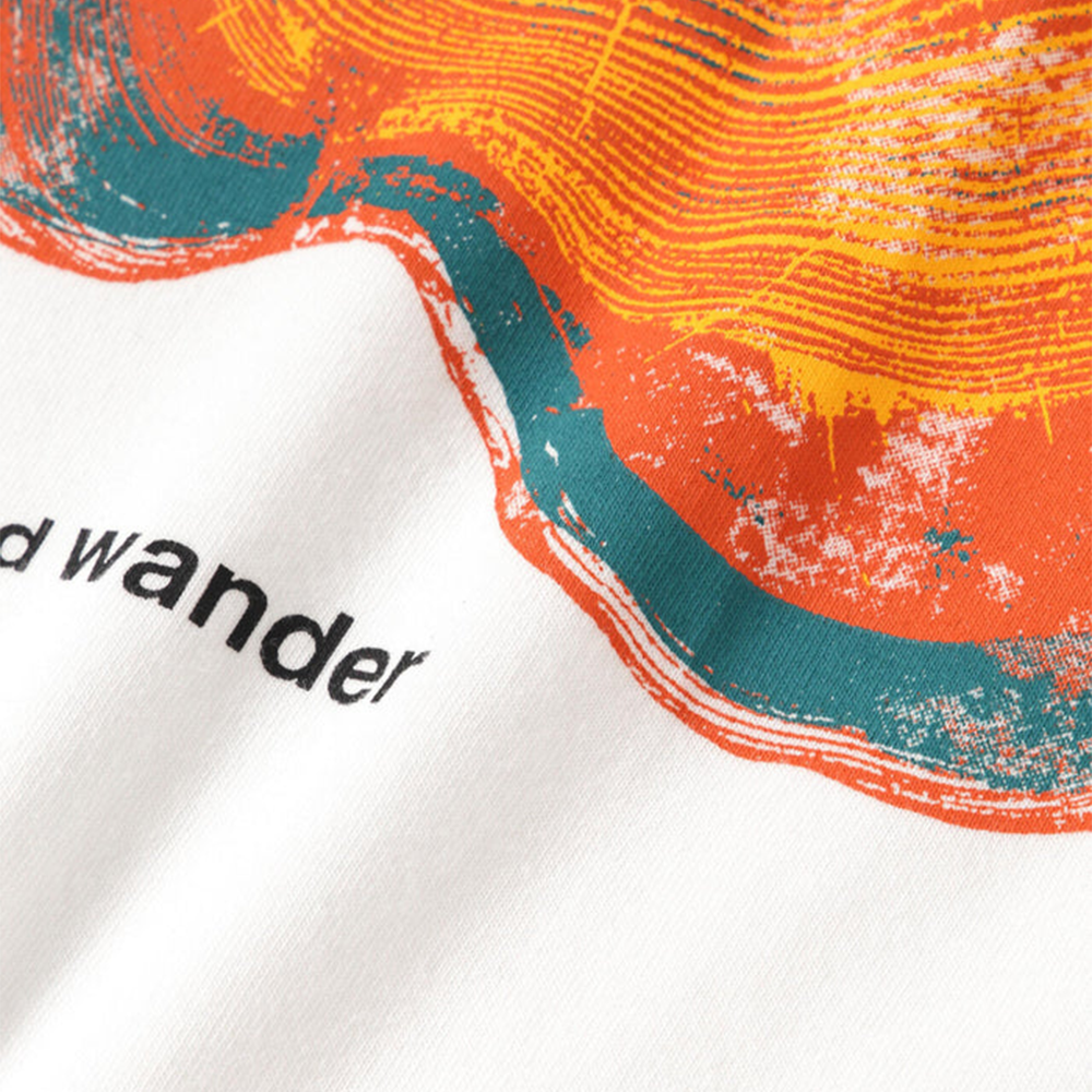Wandering Printed Tee 'White'