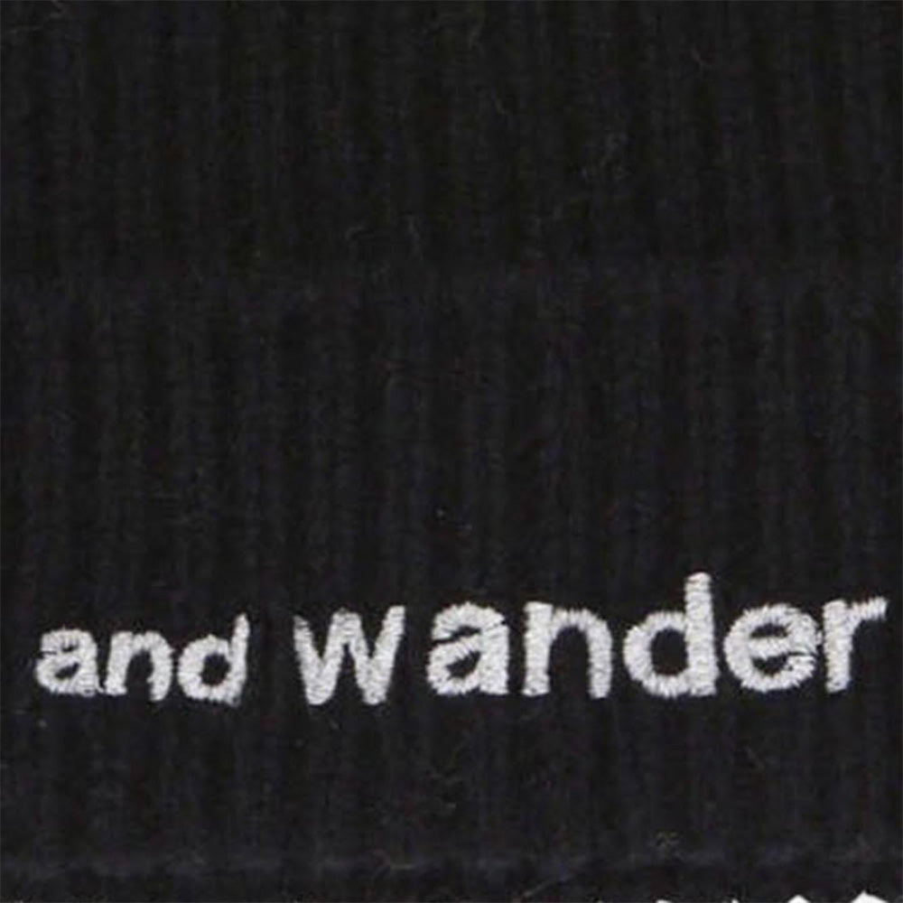Shetland Wool Knit Cap 'Black'