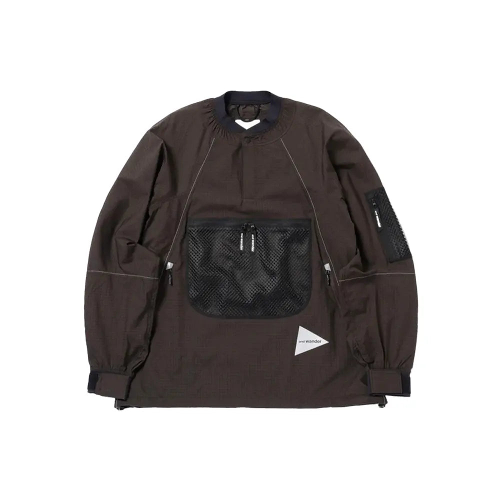 Breath Rip Pullover Jacket 'Charcoal'