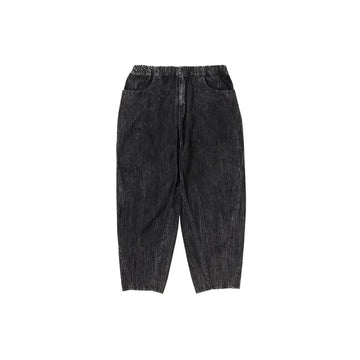W Bleach twill wide pants 'Black'