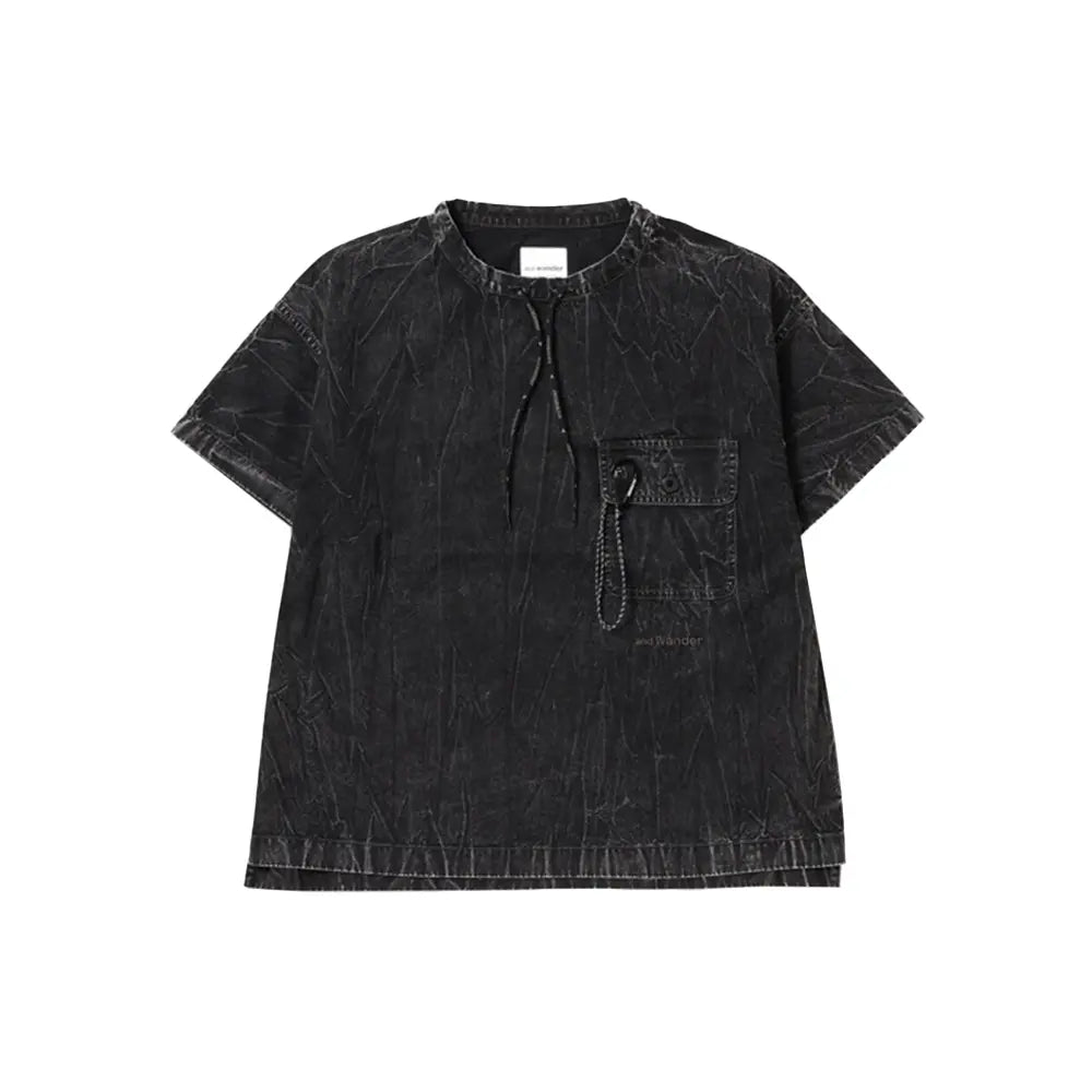 W Bleach twill Tee 'Black'